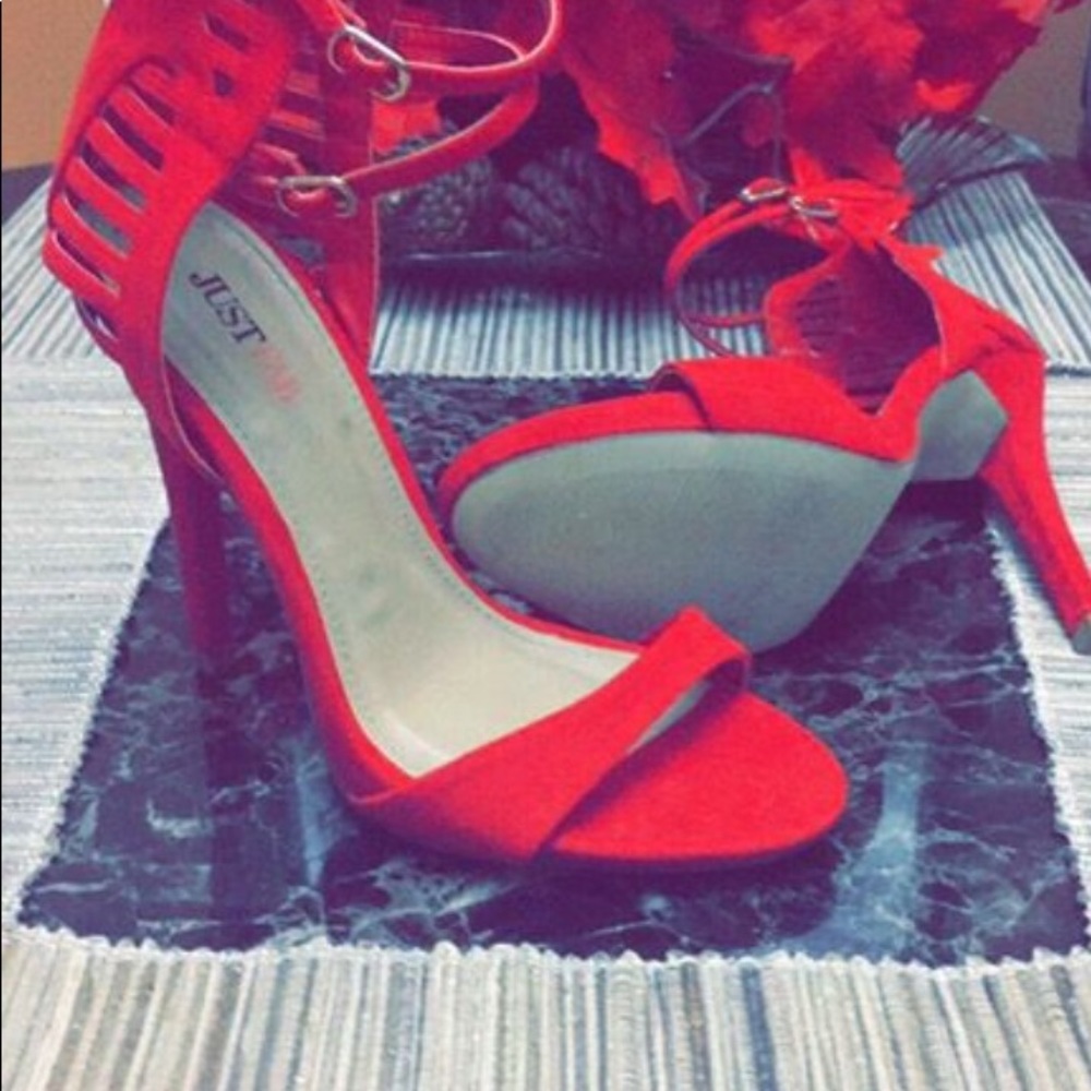Ankle strapped high heels